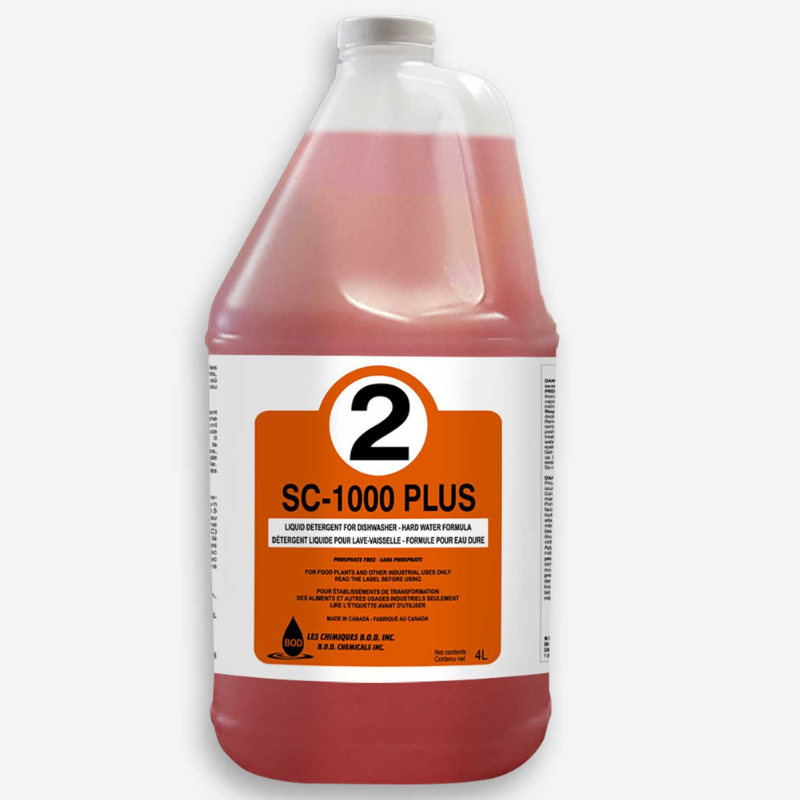 SC-1000 PLUS – Détergent Alcalin Eau Dure 4 L Non Chloré