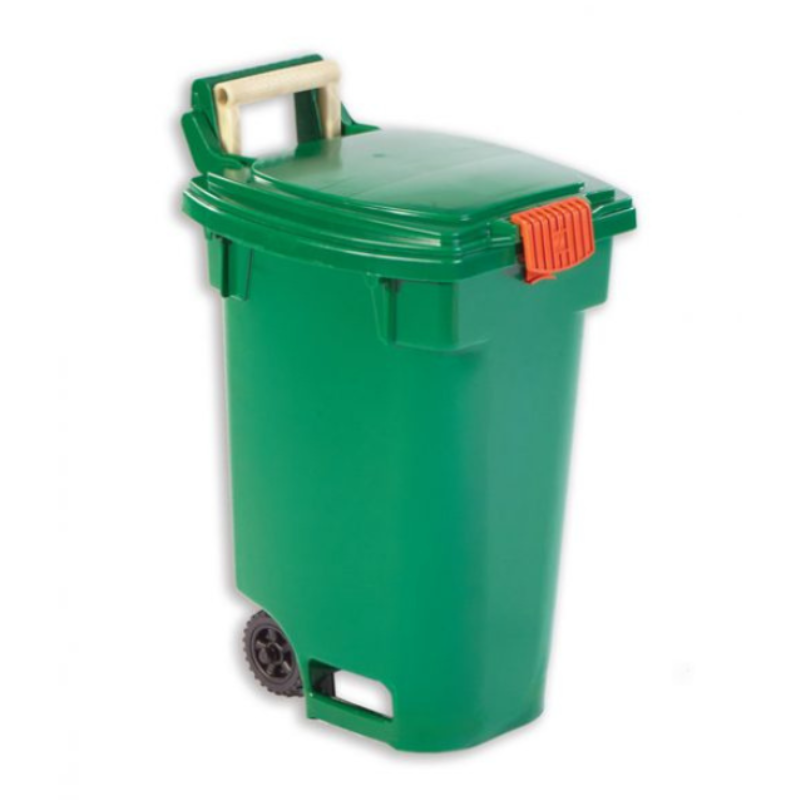 Mini bac roulant vert 46,5 L pour déchets organiques
