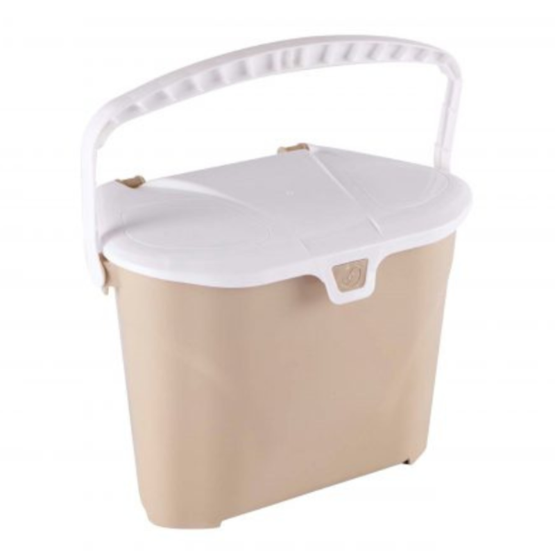 Bac de cuisine beige 7 L pour matières organiques