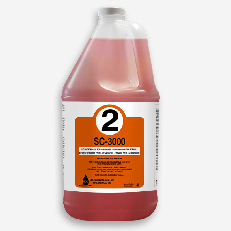 SC-3000 – Détergent Liquide pour Eau Modérément Dure