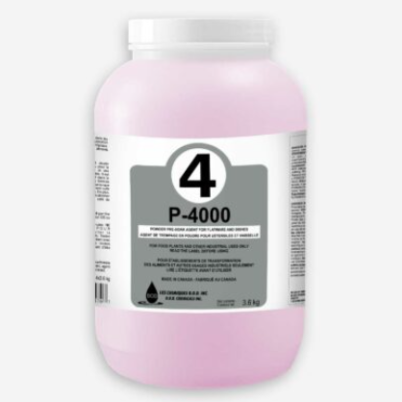 P-4000 – Détergent Chloré pour Trempage Avant Lavage
