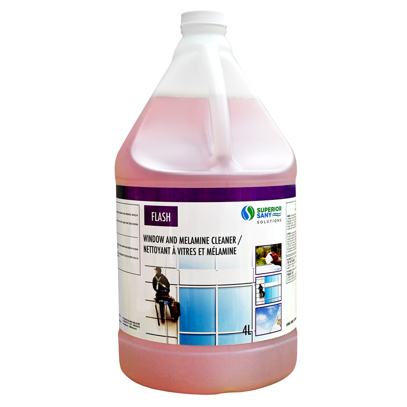 Flash – Nettoyant à Vitres Professionnel Antitraces 4 L