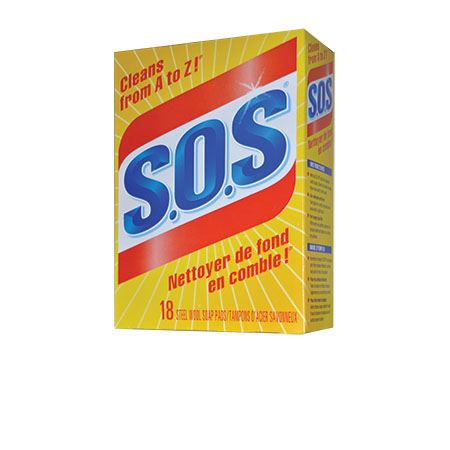 S.O.S – Tampons d’acier savonneux (paquet de 18)