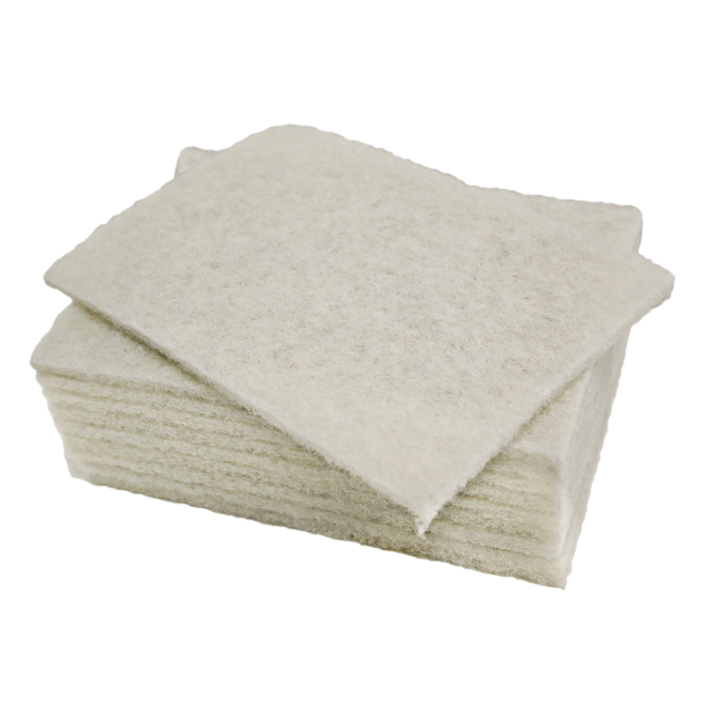 Tampons à récurer blanc - 6'' x 9''