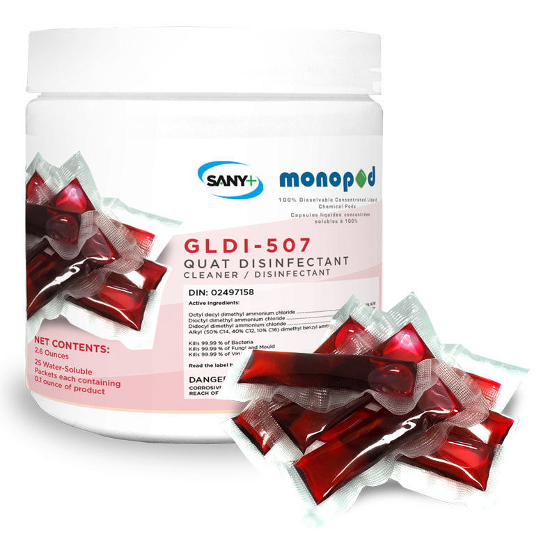 Monopod GLDI-507 – Capsule nettoyant désinfectant concentré homologué