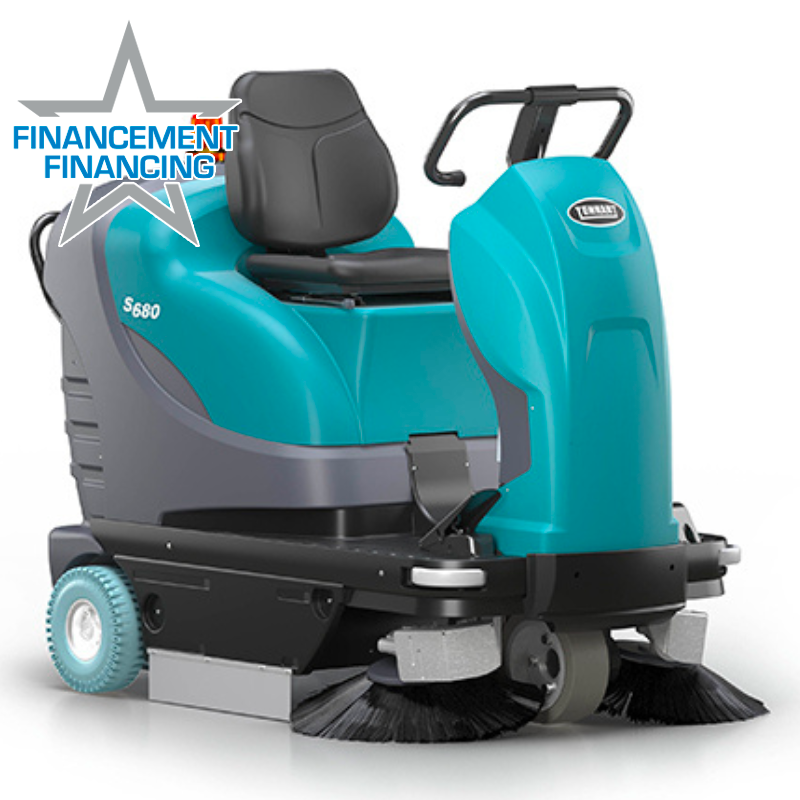 Tennant - Balayeuse autoportée compacte à batterie S680 silencieuse et maniable