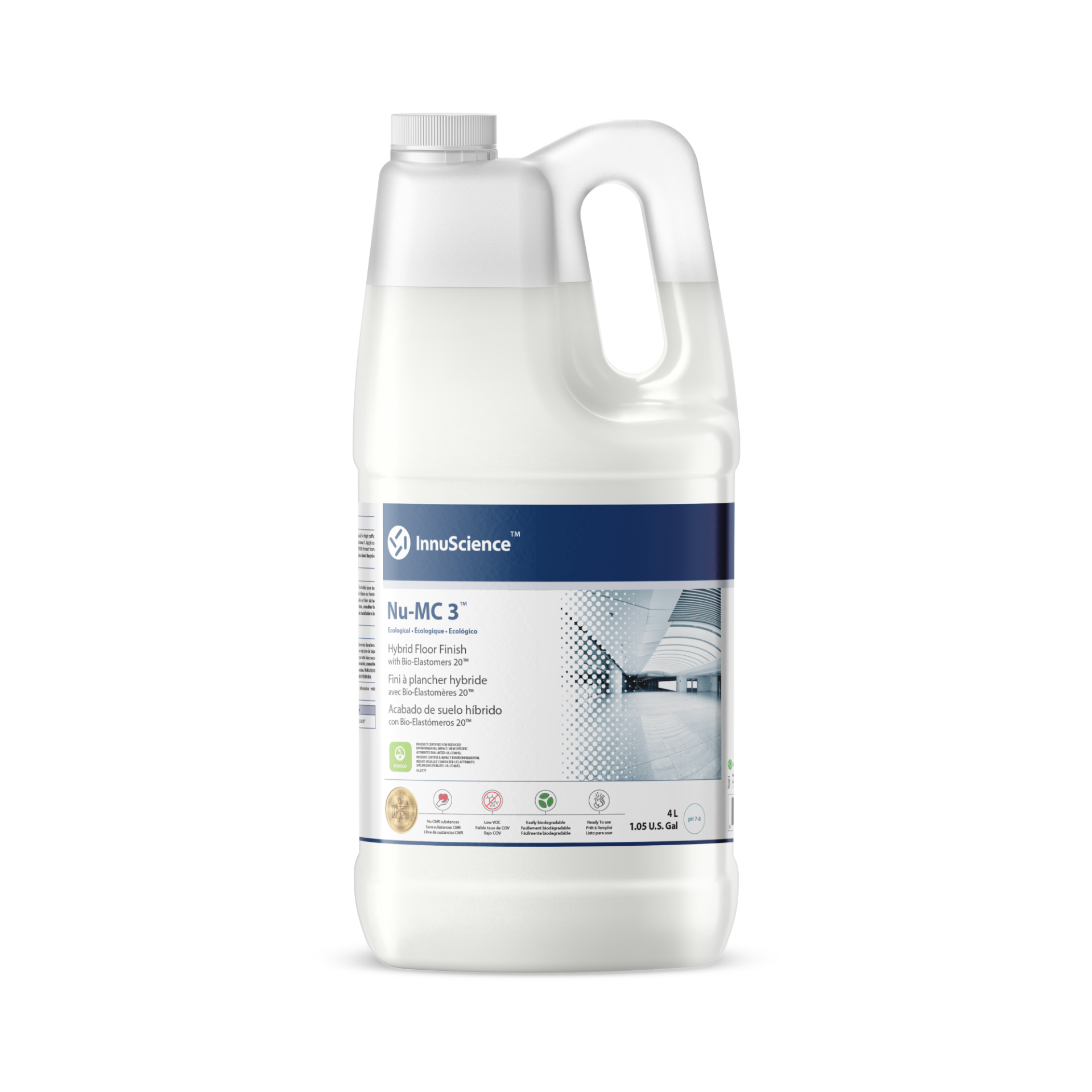 Nu-MC3 – Fini à plancher écologique sans COV ni zinc – 4 L