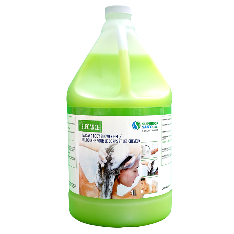 ÉLÉGANCE – Savon corps et cheveux – 4 L
