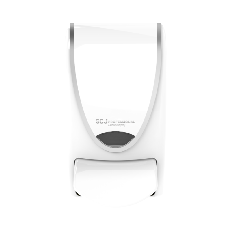 Distributeur à savon mousse 1 L blanc avec liséré argent