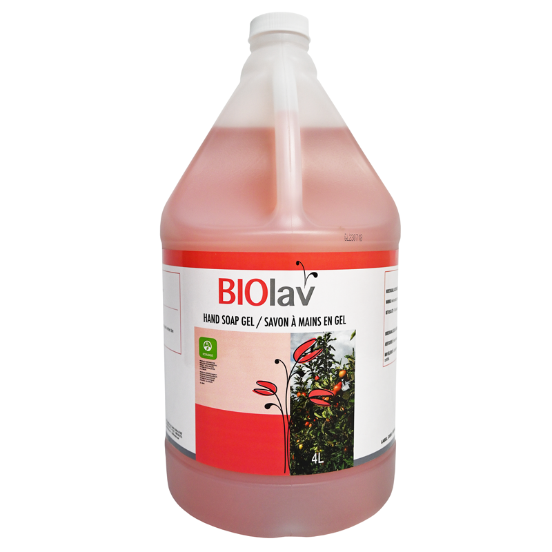 BIOLAV savon gel mains et corps – Bidon 4 L certifié Écologo