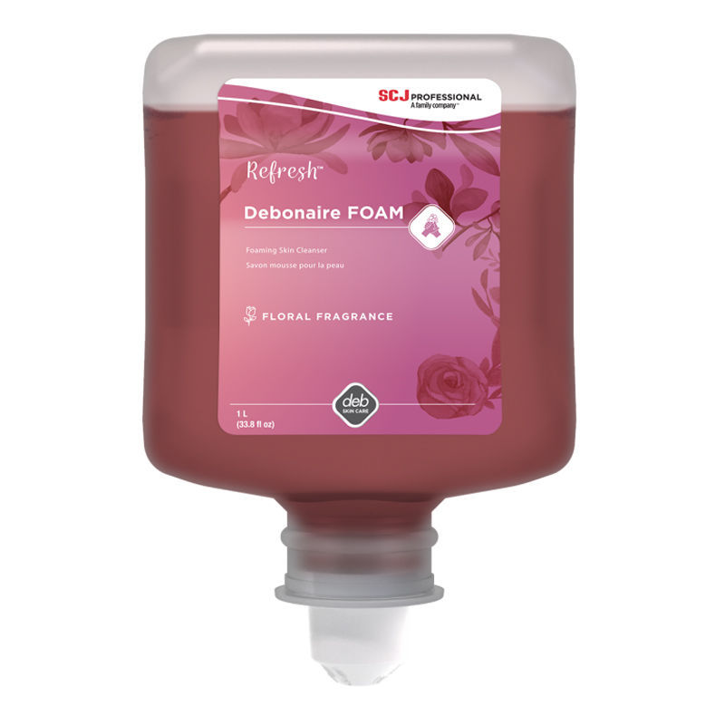REFRESH Debonaire – Savon à mains mousse 1 L parfum rose