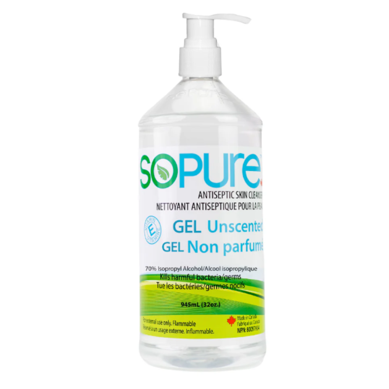 Sopure gel antiseptique mains 945 ml – 70 % alcool