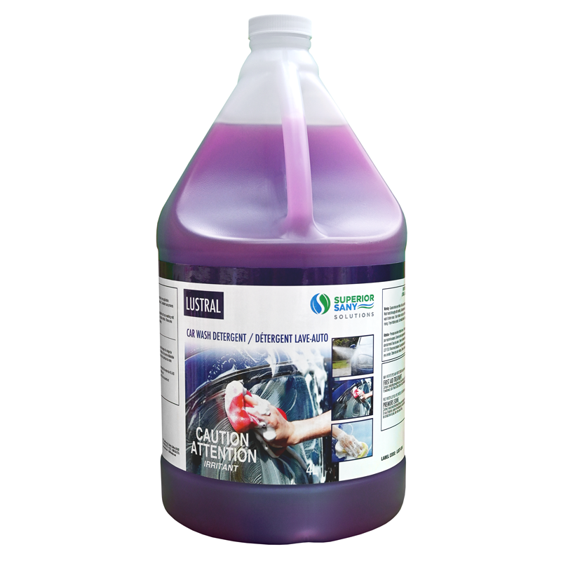 LUSTRAL – Détergent cirant pour véhicules – 4 L