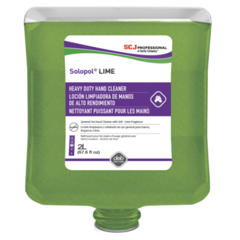 SOLOPOL LIME – Nettoyant mains désincrustant sans solvant – 2 L
