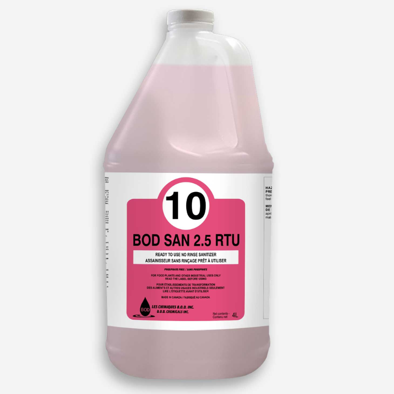 Assainisseur BOD SAN 2.5 RTU – Sans rinçage prêt à l’usage