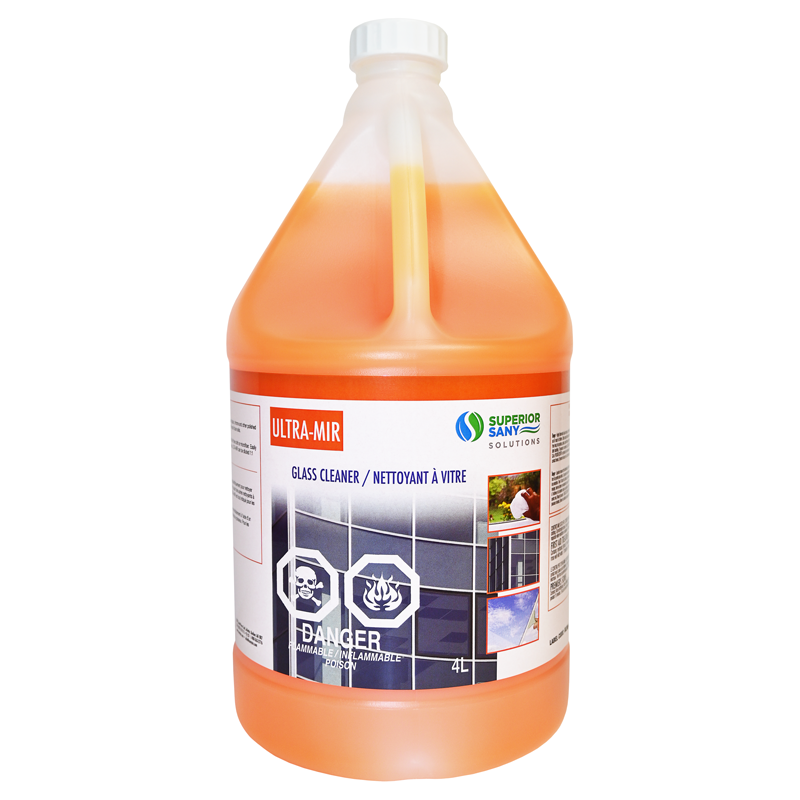 ULTRA-MIR – Nettoyant à vitre concentré 4 L