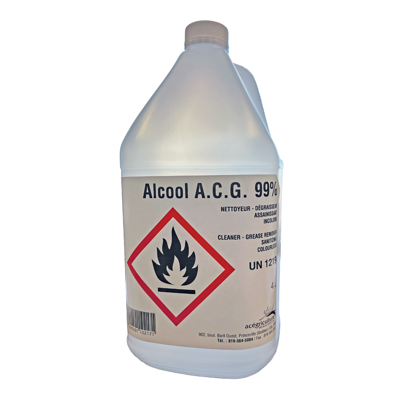 Alcool Isopropylique 99 % – Désinfectant Polyvalent