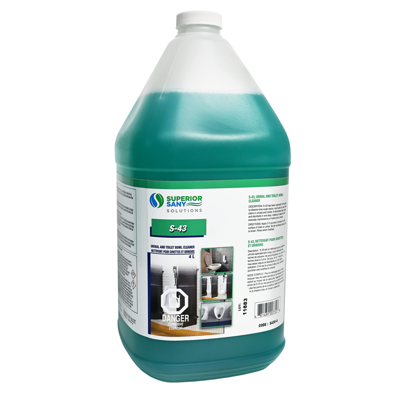 S-43 – Nettoyant détartrant rapide 4 L