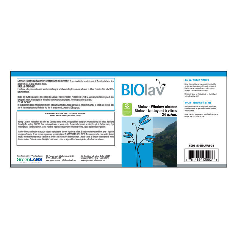 E-BIOLAVVI-24 - Étiquette pour vaporisateur