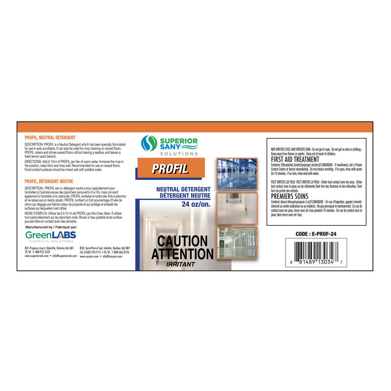 E-PROF-24 - Étiquette  vaporisateur