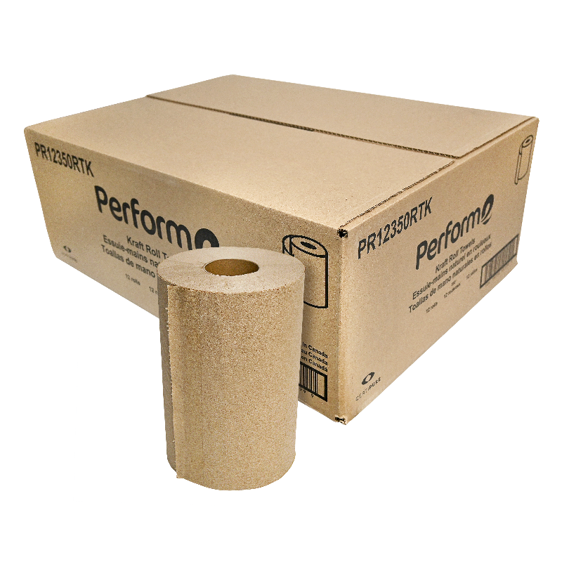 PR12350RTK - Papier à mains brun universel - 1 pli