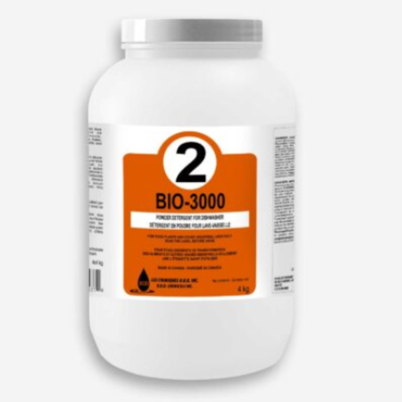 Détergent à Vaisselle BIO-3000 – Alcalin Puissant Non Chloré
