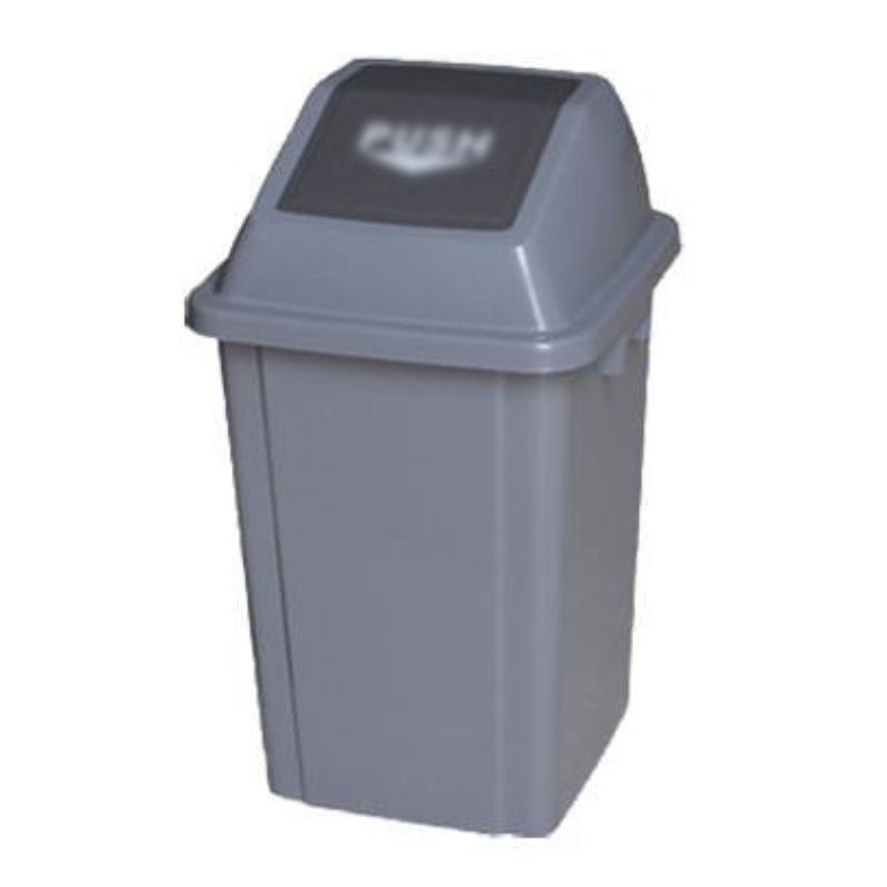 Poubelle à couvercle basculant 25 L grise