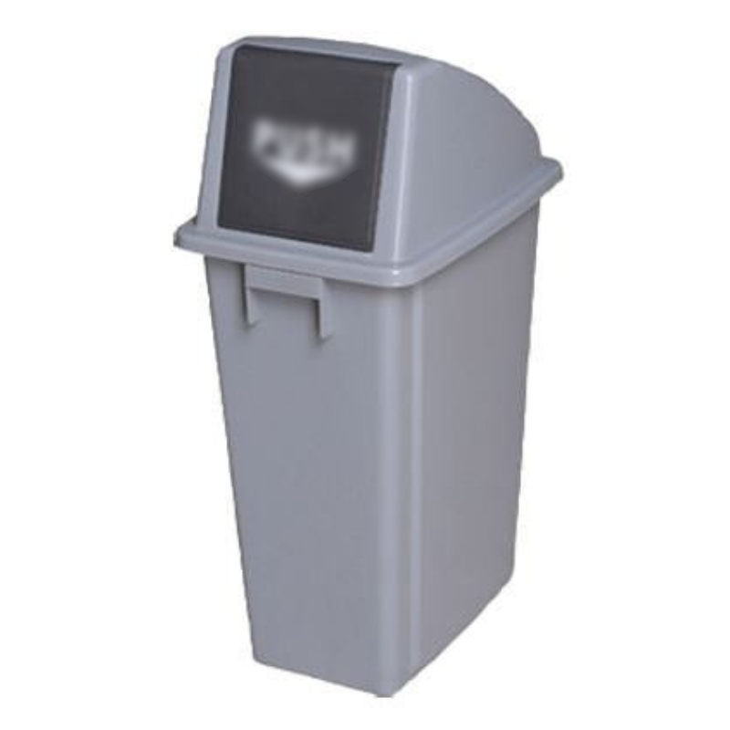 Poubelle à couvercle  60 L grise