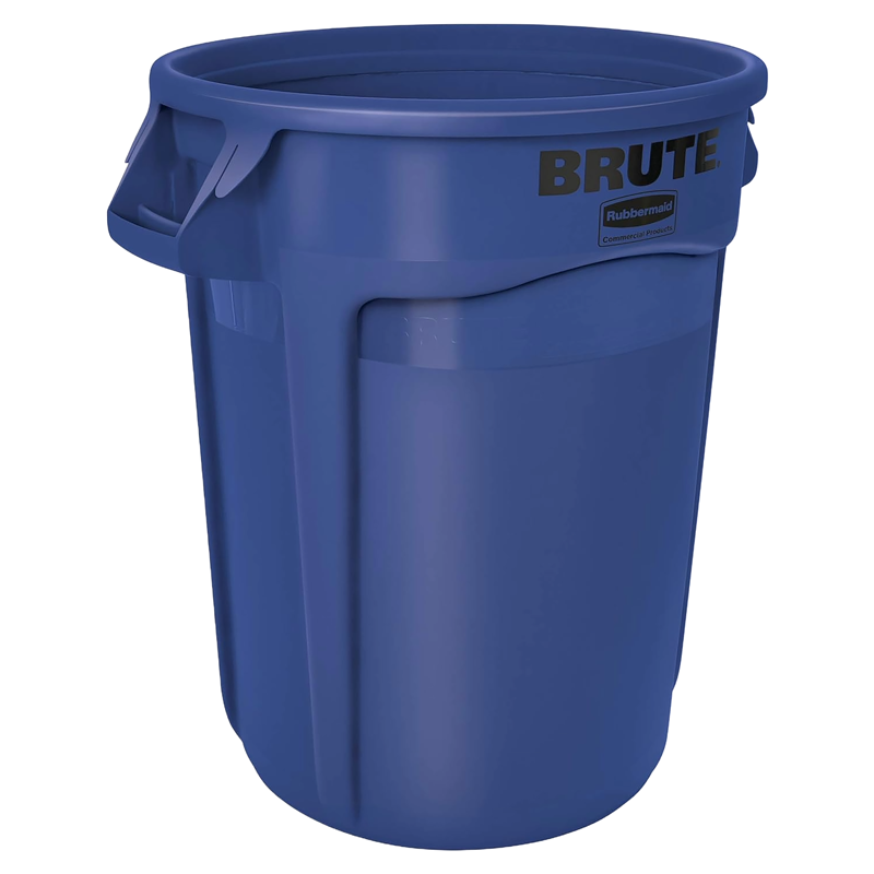 Poubelle ronde BRUTE Rubbermaid 121 L grise
