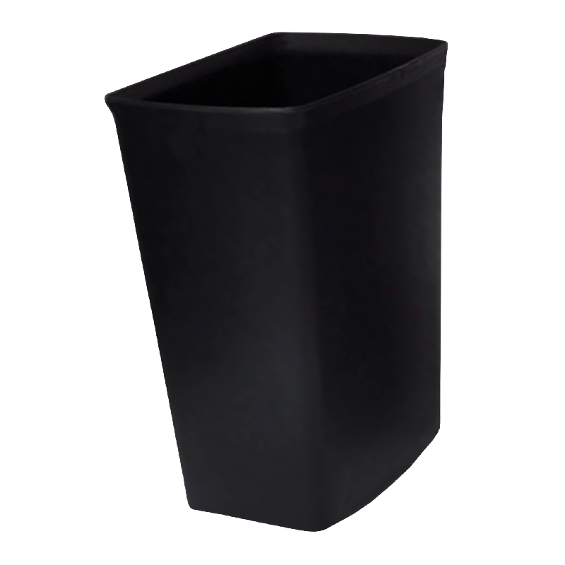 Poubelle rectangulaire 8 L noire sans couvercle