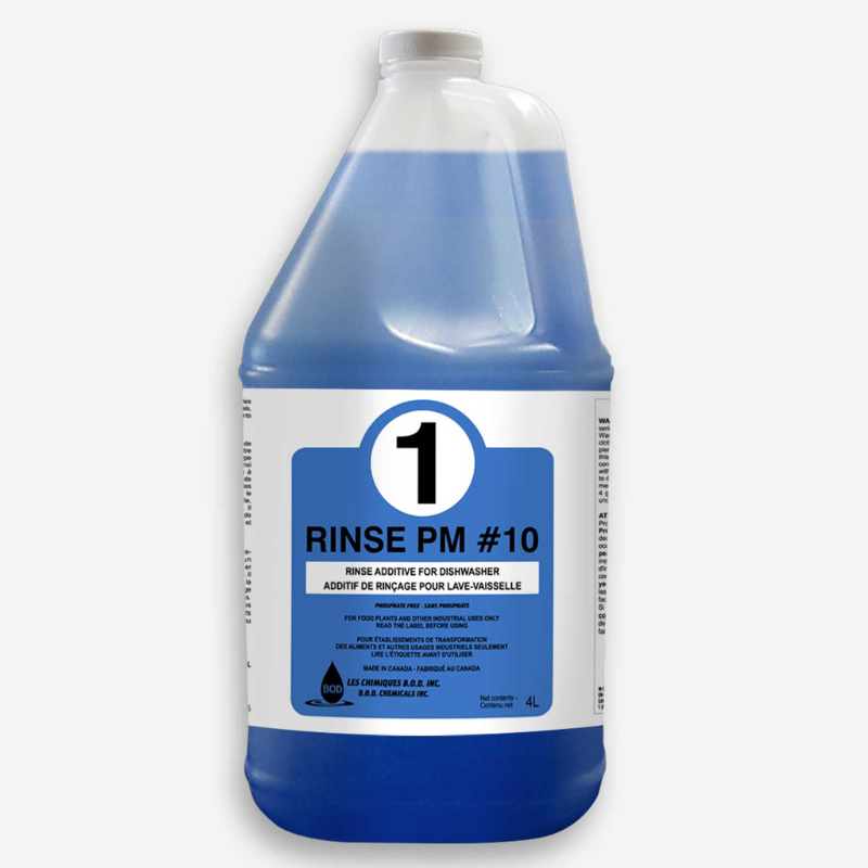 RINSE PM #10 – Additif de Rinçage Pro pour Lave-Vaisselle
