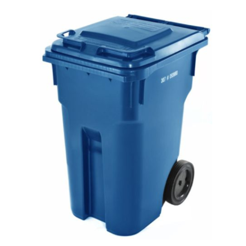 Bac à déchets roulant IPL 360 L bleu