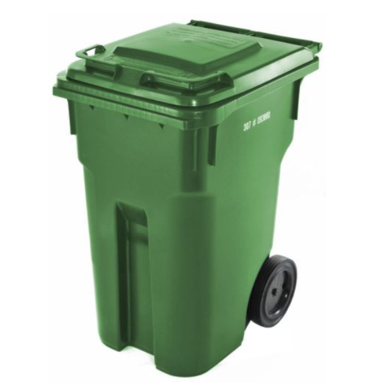 Bac à déchets roulant IPL 360 L vert