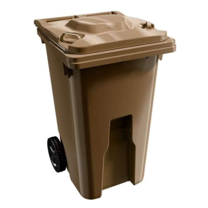 Bac à déchets roulant IPL 240 L brun